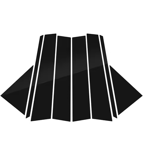8Pcs/Set for Toyota BZ4X 2022 2023 Window Trim Covers B C Pillars Column Pillar Stickers Auto Access