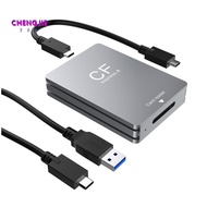 CFexpress Type A Card Reader Aluminium Alloy USB 3.2 10Gbps CFexpress Reader with USB C to USB C/USB
