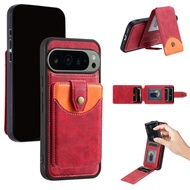2 In 1 Detachable Leather Wallet Phone Case For Google Pixel 9 Pro XL 9A 9 8A 8 7A 7 6A Card Slots H
