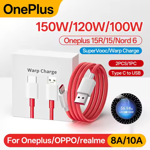 150W 100W 80W ONEPLUS Type C Fast Charger Cable 10A PD Wire SUPERVOOC for OnePlus 10 Pro 11 12 13 No