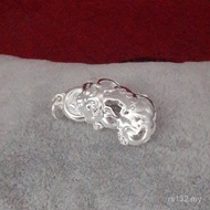 Linfa Silver Jewelry 999 Sterling Silver Pendant Lucky Pixiu Pendant Three-Dimensional Hollow Style 