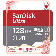 【Direct From Japan】SanDisk (サンディスク) 128GB Ultra microSDXC UHS-I メモリーカード - 最大140MB秒 C10 U1 フルHD A1 Mi