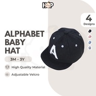 Alphabet Baby Hat (3m-3y) Topi Baby Boy Baseball Cap Kids Hat Topi Baby Girl Topi Bayi Kids Fashion 