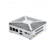 J1900/J4125/N100 fanless mini computer host industrial computer dual network mini host