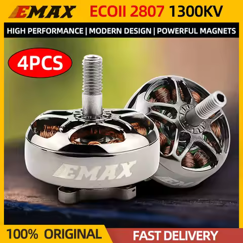 4PCS EMAX ECOII 2807 Brushless Motor 1300KV 3-6S Lipo ECO II Series V2 Motor For RC FPV Racing Drone