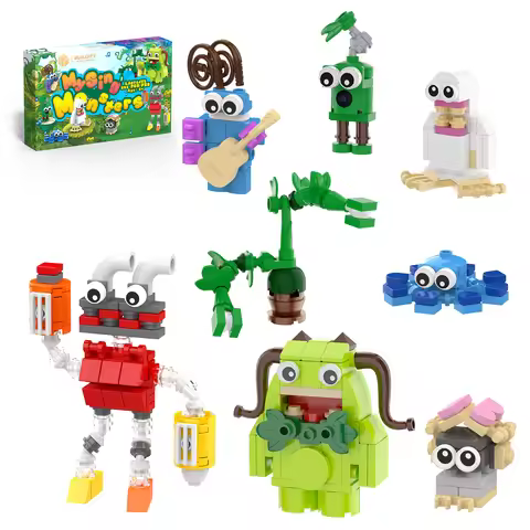 8-in-1 Wubbox My Singing Monsters Choir Building Blocks Set Toe Jammer Mammott Bowgart Furcorn Entbr