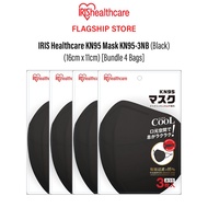 IRIS Healthcare KN95 3D Face Mask, Black, 4ply, 3pcs/bag