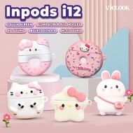TWS Bluetooth Headset Inpods 12 i12 Earphone Macaron Android IOS Bluetooth 5.0 Hensed Full Bass Deng