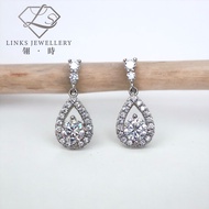 New Arrival [Real Moissanite Diamond] Can Pass Diamond Test 18K Gold Light Luxury Drop Earrings MEG0