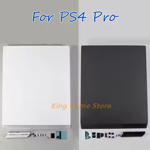 1set For PlayStation 4 Pro White & Black Full Housing Shell Case Housing Shell with repair parts For