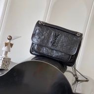 「JL精品代購」 98新 Ysl so black Niki 肩背包