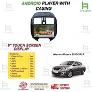 [Free Camera + Tweeter]  Nissan Almera 12-15 Lenco 9" Car Android Player Plug And Play Socket Casing Wifi GPS Bluetooth
