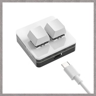 [M G L O] Custom Mini Keyboard 2 Key RGB Macro OSU Keypad Programmable Mechanical Keyboard for Gamin