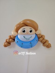 ANNA安娜公主氣球公仔 @Elf.Balloon 情人節禮物 生日禮物 結婚禮物 派對氣球 手工氣球 造型氣球 迪士尼