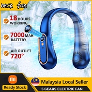 XIAOMI 挂脖风扇 Portable Mini Hanging Neck Fan Bladeless Neckband Fan Digital Display Power Air Cooler U
