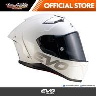 EVO HELMET XT300 PEARL WHITE DUAL VISOR w/ FREE CLEAR LENS