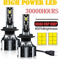 2PCS Ultra Bright LED Headlights H1 H3 H4 H7 H8 H9 H11 Universal Conversion Kit 6000K White 35W 4000