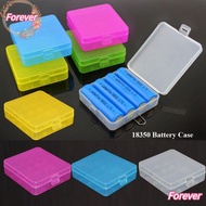 FOREVER 18650 Battery Box, Plastic 4 AA AA Battery ,  Anti-slip Coloful Battery Box 18350 Battery Ho