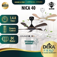 DEKA FIERO Fan FIERO NICA 40 Inch 5 Blades 16 Speed + Reverse + Turbo DC Motor With Remote Control C