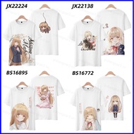 YB3 The Angel Next Door Spoils Me Rotten Tshirt Short Sleeve Top Anime Cosplay Mahiru Shiina Tee Har