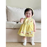 DUCK DRESS WITH A LOVELY SCARF FOR BABY