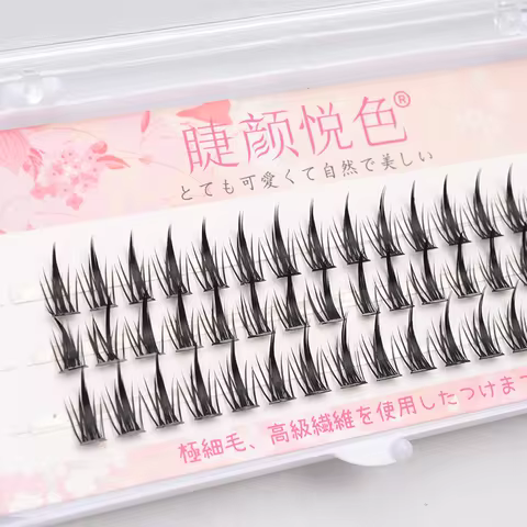 Eyelashes Natural Look Cluster Lash Individual Natural Wispy Eyelash Bundles false eyelashes doe eye