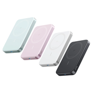 Anker - [3色可選] MagGo Power Bank (10K, Slim) Qi2 10,000mAh 無線充電行動電源 黑色 A1664｜Qi2 認證、USB-C PD 快充、 Mags