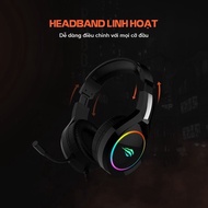 Headphone HAVIT H2232D Gaming Headset, Driver 50mm, RGB Led Light, Anti-Interference Mic - Genuine