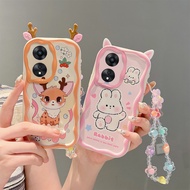 Casing Oppo A78 5G Casing Oppo A78 4G Casing oppo A58 4G Cute Cartoon Cream Edge Soft Silicone Phone