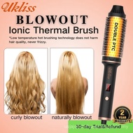 UKLISS BLOWOUT BOOST Ionic Thermal Brush Pembentuk Rambut 1.25 inci, Sisir Pembentuk Rambut, Penstai