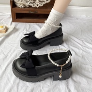 Mary Jane Women's Shoes Year Thick-Soled Shoes Women Casual Fashion Mary Jane Small Leather Shoes