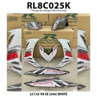 Rapido Cover Set Yamaha LC135 V8 SE (246) Blue Grey White CS6 Solid Cyan Motor Body Set LC135 V 8 11