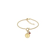 Tommy Hilfiger CHARMS Women's Bracelet IONIC PLATED THIN GOLD STEEL Strap -  Dial 2781030