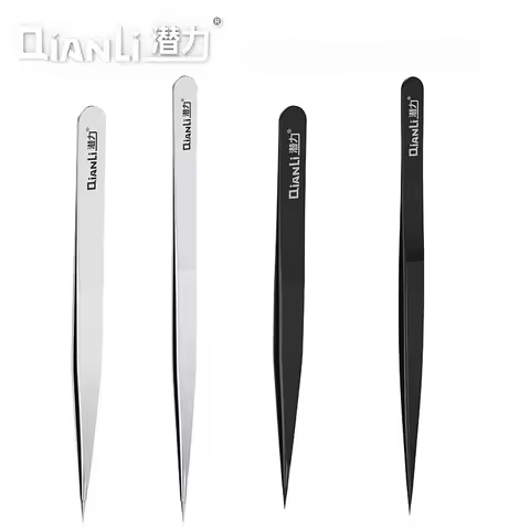 Qianli iNeeZY Handmade Polished Non-magnetic Stainless Tweezer High Hardness Vacuum Plating Process 