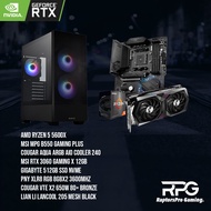 (READY STOCK) MSI RTX 3060 GAMING X 12GB + RYZEN 5 5600X GAMING PC PACKAGE