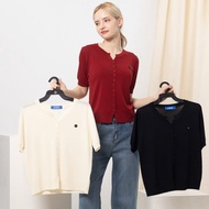 【ICare】簡約開襟小針織外套 - 3色(F) | 女針織外套 夏季薄外套