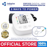 Indoplas Elite EBP305 USB-C Powered Automatic Blood Pressure Monitor - FREE Digital Thermometer