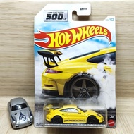 HOT WHEELS PORSCHE 911 GT3 RS YELLOW FACTORY 500 hp CODE 1080