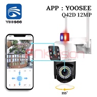 Camera Q42J Fnkvision 2 eyes / Yoosee - 360 degree viewing without dead angles, color at night, two 