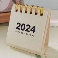 2024 Calendar Delicate Simple Desk Refreshing Mini Desktop Note Coil Calendar Book Office School Supplies christmas gift