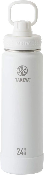 Takeya燒瓶活動線水瓶不銹鋼瓶直接飲用涼爽（活躍白）0.7L