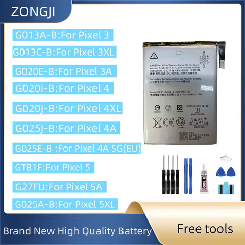 G013C-B G020I-B G020J-B G025E-B G013A-B G025J-B G27FU G025A-B Battery For Pixel 3 4 3XL 4XL 4A 5A 5G