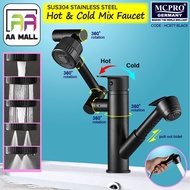 MCPRO 2 in 1 Multi-Function Kitchen Faucet PULL OUT BIDET SPRAY and 360 ROTATION HOT AND COLD WATER 