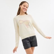 新品Coach恐龍Rexy圖案戶外保暖舒適針織羊毛圓領衫，採用多色嵌花工藝