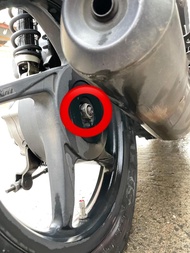 BAUT MUR RODA BELAKANG ( 1 BAUT ) MODEL 2 KUNCI BEAT SCOOPY KARBU FI ESP VARIO 110 FI KARBU SPACY TA