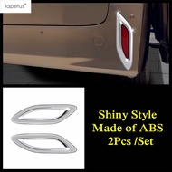 Car Rear Bumper Fog Light Lamp Frame Decoration Cover Trim Chrome Accessories For Toyota Alphard Vel