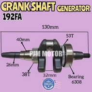 192FA CRANKSHAFT KRUK AS KRO AS MESIN GENSET 192 7000 8000 WATT KIPOR SILENT KAMA FIRMAN DAITO 192 F