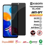 Tempered Glass Anti Spy Redmi Note 11 4G 11 5G 11E 11S 11T 5G 11 Pro 5G 11 Pro+ 11 Pro Max