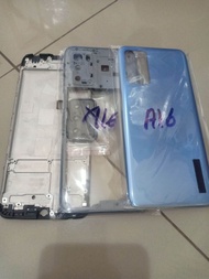 CASING KESING HOUSING FULLSET HP OPPO A16 BEZEL + FRAME + BACKDOOR  OPPO A16