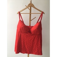 *With Running Thread* CACICQUE 44DDD Full-body bra body Shirt Bust 52-54 Inches Red Built-In